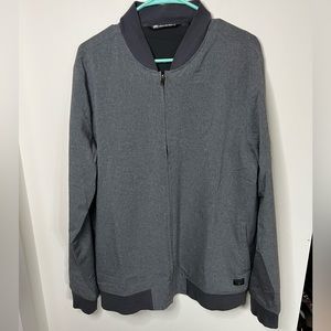 Travis Matthew Asheville Bomber Jacket Heather Gray Size Large